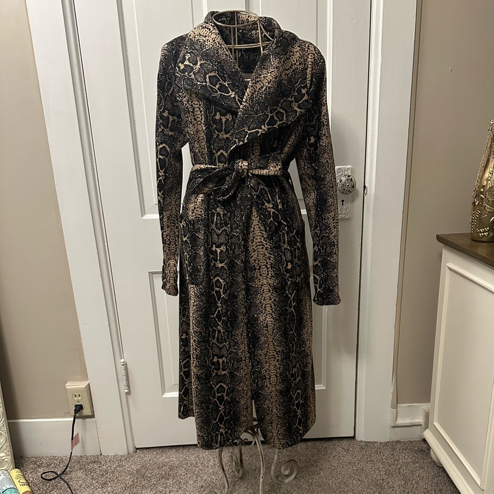 Snakeskin Jacket with Tie